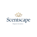 elegant scentscape logo with lotus icon white background removebg preview