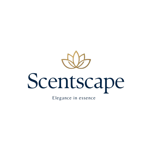 elegant scentscape logo with lotus icon white background removebg preview
